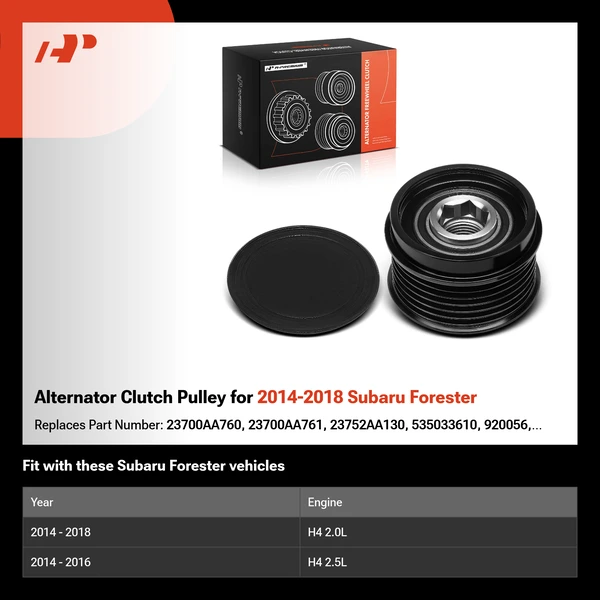Alternator Clutch Pulley for 2014-2018 Subaru Forester