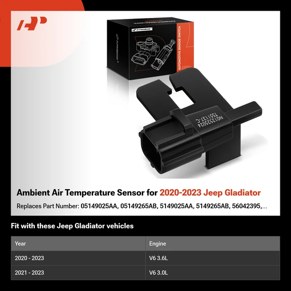 Ambient Air Temperature Sensor for 2020-2023 Jeep Gladiator
