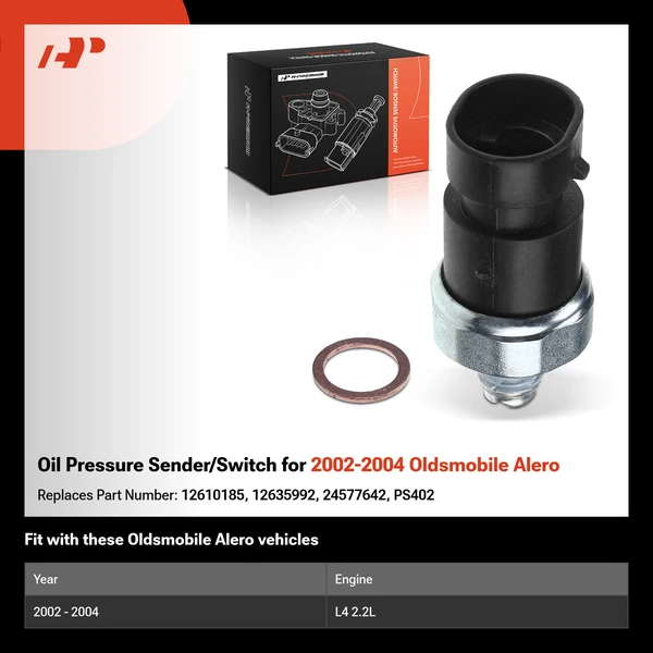 Oil Pressure Sender/Switch for 2002-2004 Oldsmobile Alero
