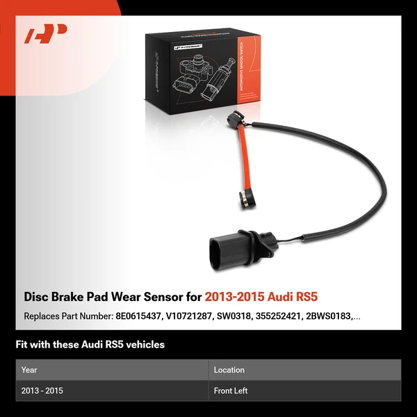 Disc Brake Pad Wear Sensor for 2013-2015 Audi RS5