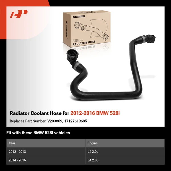 Radiator Coolant Hose for 2012-2016 BMW 528i