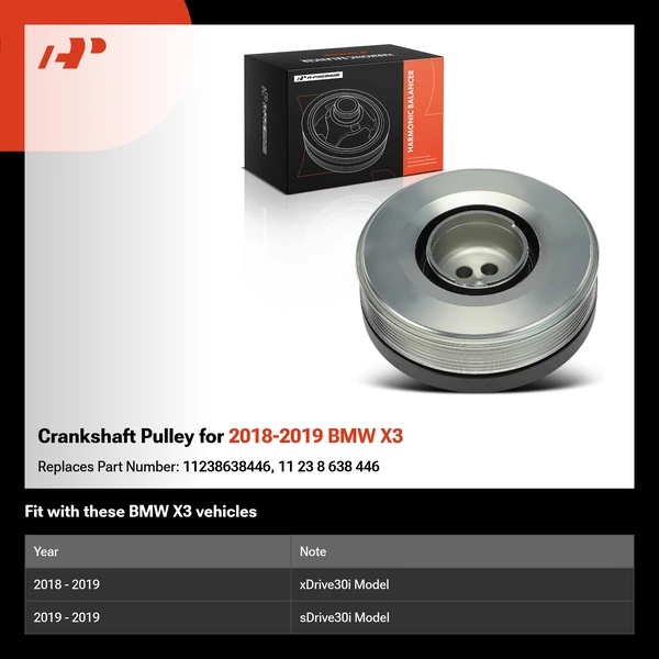 Crankshaft Pulley for 2018-2019 BMW X3