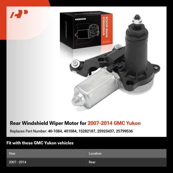 Rear Windshield Wiper Motor for 2007-2014 GMC Yukon