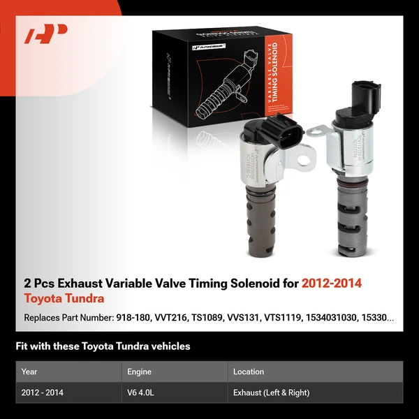 2 Pcs Exhaust Variable Valve Timing Solenoid for 2012-2014 Toyota Tundra