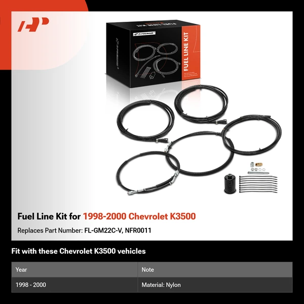 Fuel Line Kit for 1998-2000 Chevrolet K3500