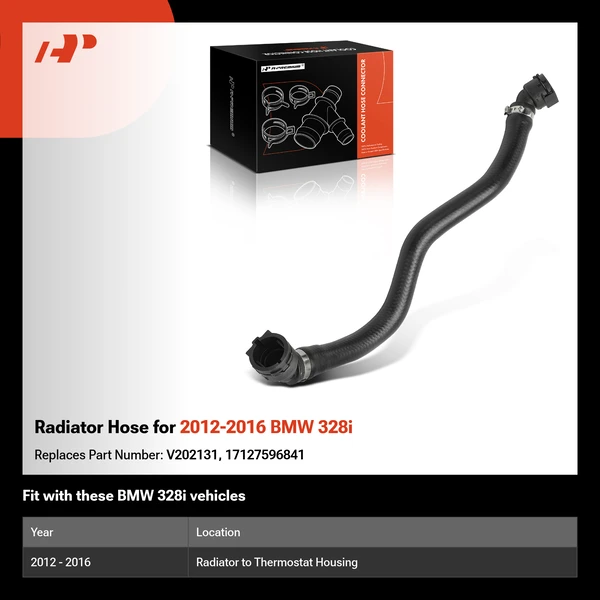 Radiator Hose for 2012-2016 BMW 328i