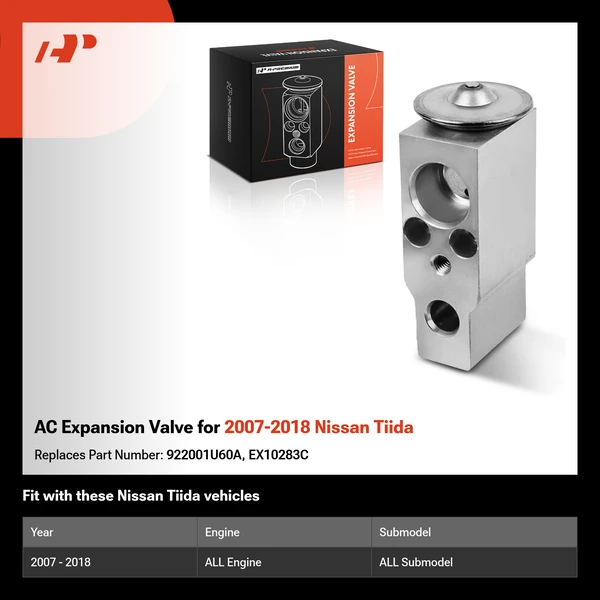 AC Expansion Valve for 2007-2018 Nissan Tiida