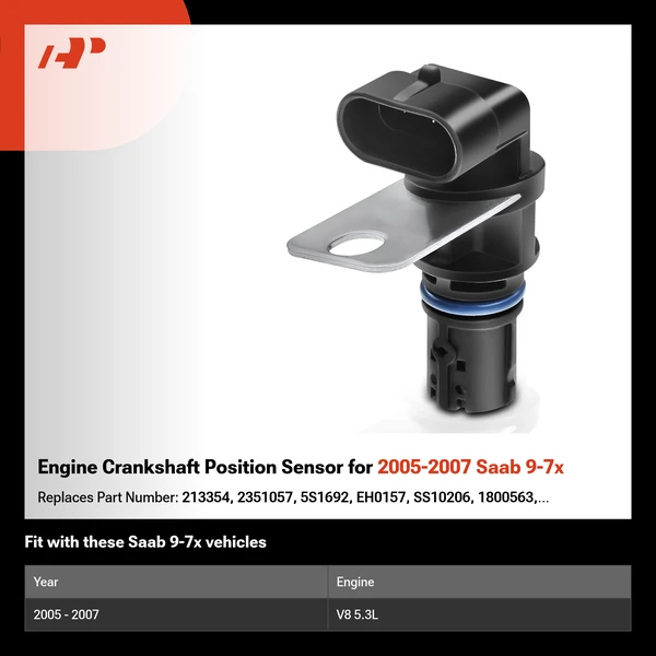 Engine Crankshaft Position Sensor for 2005-2007 Saab 9-7x