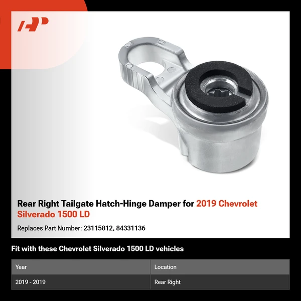 Rear Right Tailgate Hatch-Hinge Damper for 2019 Chevrolet Silverado 1500 LD