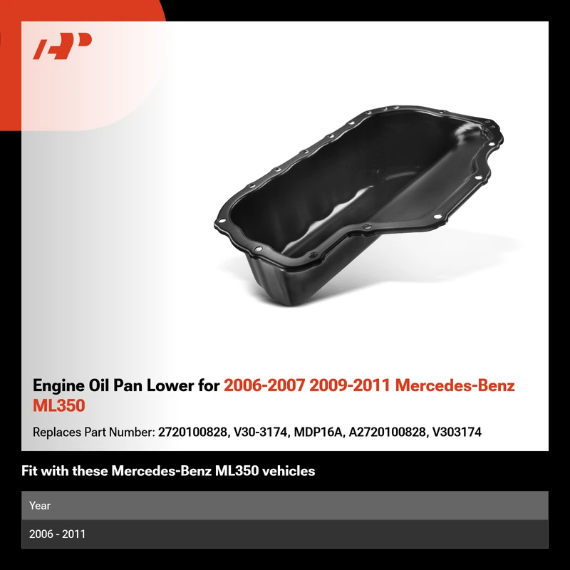 Engine Oil Pan Lower for 2006-2007 2009-2011 Mercedes-Benz ML350