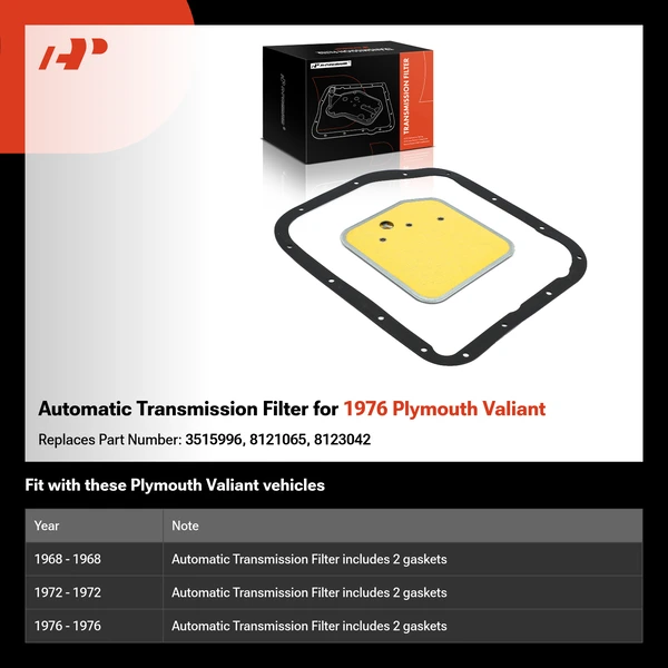 Automatic Transmission Filter for 1976 Plymouth Valiant