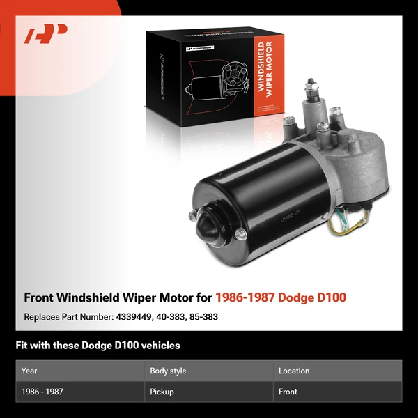 Front Windshield Wiper Motor for 1986-1987 Dodge D100
