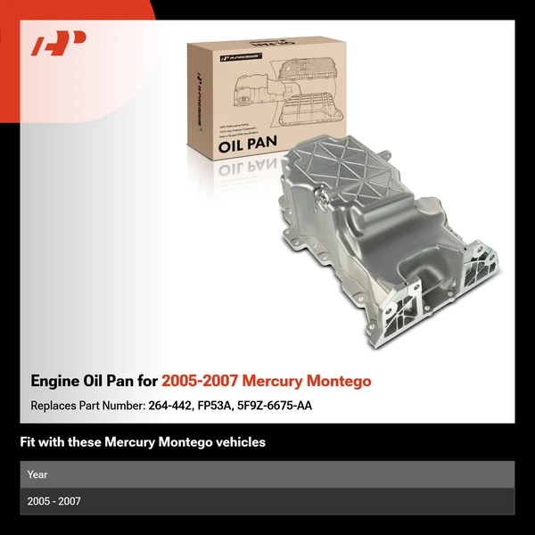 Engine Oil Pan for 2005-2007 Mercury Montego