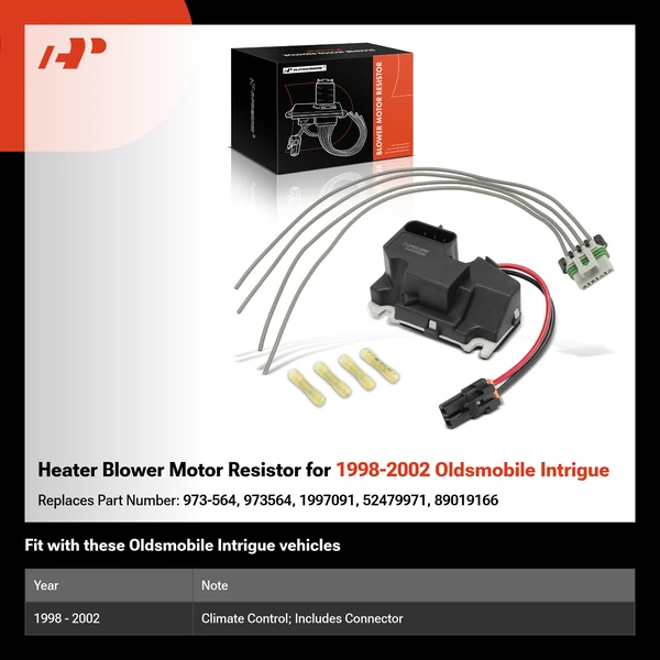 Heater Blower Motor Resistor for 1998-2002 Oldsmobile Intrigue
