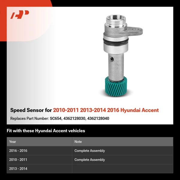 Speed Sensor for 2010-2011 2013-2014 2016 Hyundai Accent