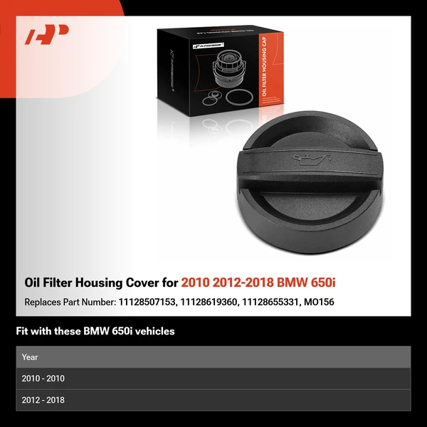 Oil Filter Housing Cover for 2010 2012-2018 BMW 650i