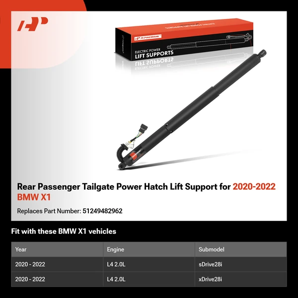 Rear Passenger Tailgate Power Hatch Lift Support for 2020-2022 BMW X1