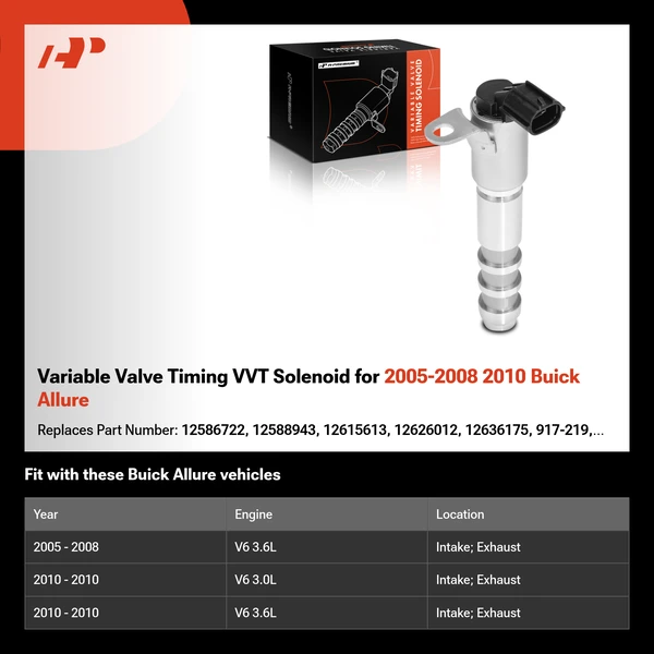 Variable Valve Timing VVT Solenoid for 2005-2008 2010 Buick Allure