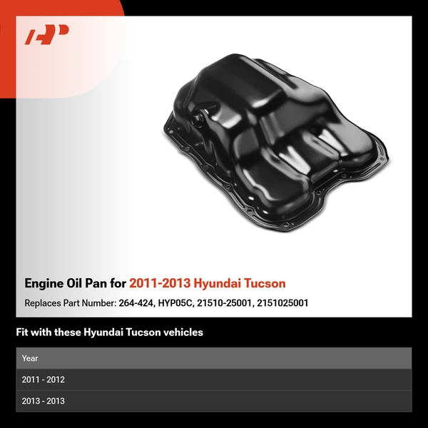 Engine Oil Pan for 2011-2013 Hyundai Tucson