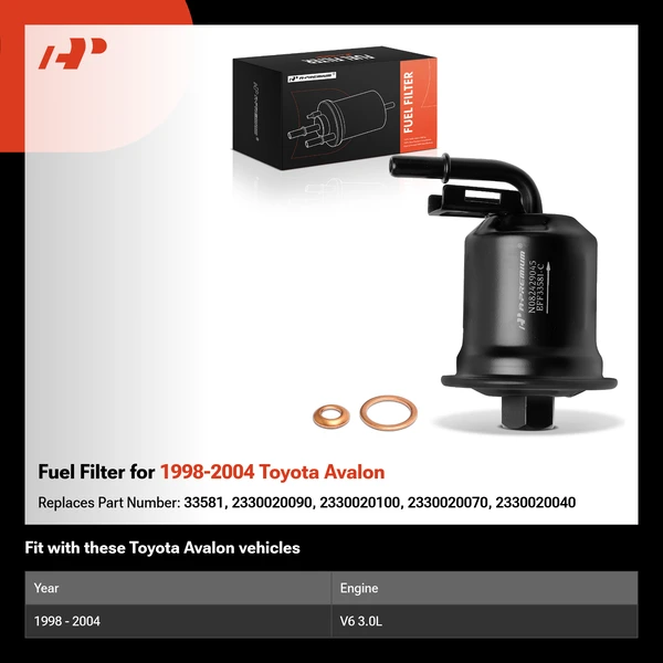 Fuel Filter for 1998-2004 Toyota Avalon