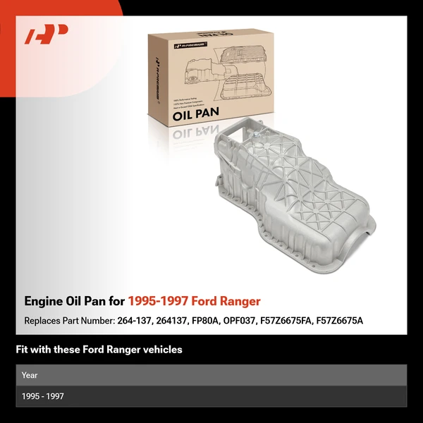 Engine Oil Pan for 1995-1997 Ford Ranger