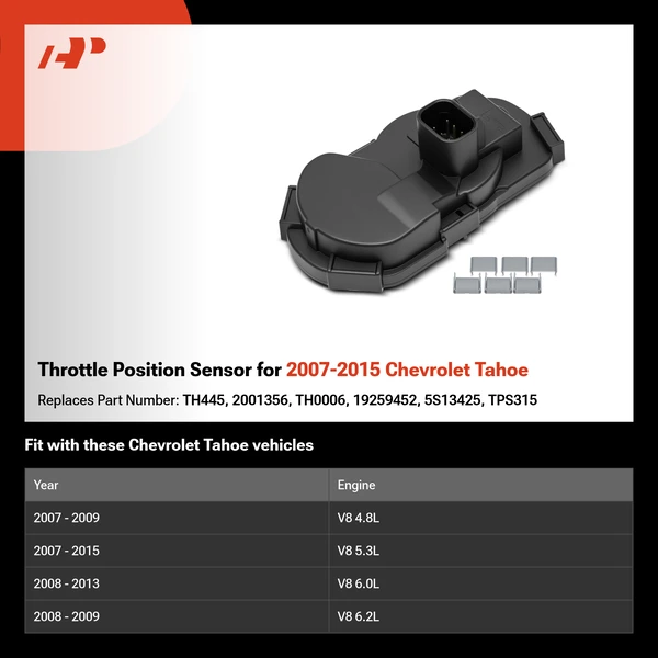 Throttle Position Sensor for 2007-2015 Chevrolet Tahoe