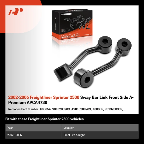 2002-2006 Freightliner Sprinter 2500 Sway Bar Link Front Side A-Premium APCA4730