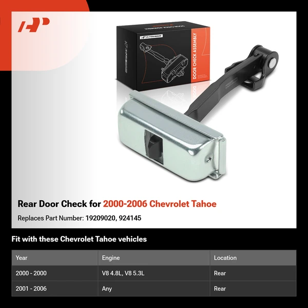 Rear Door Check for 2000-2006 Chevrolet Tahoe