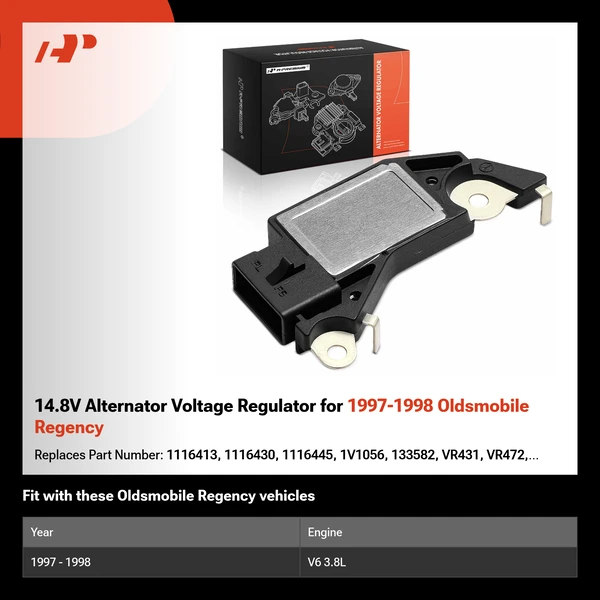 14.8V Alternator Voltage Regulator for 1997-1998 Oldsmobile Regency