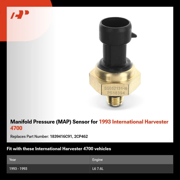 Manifold Pressure (MAP) Sensor for 1993 International Harvester 4700