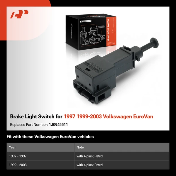 Brake Light Switch for 1997 1999-2003 Volkswagen EuroVan