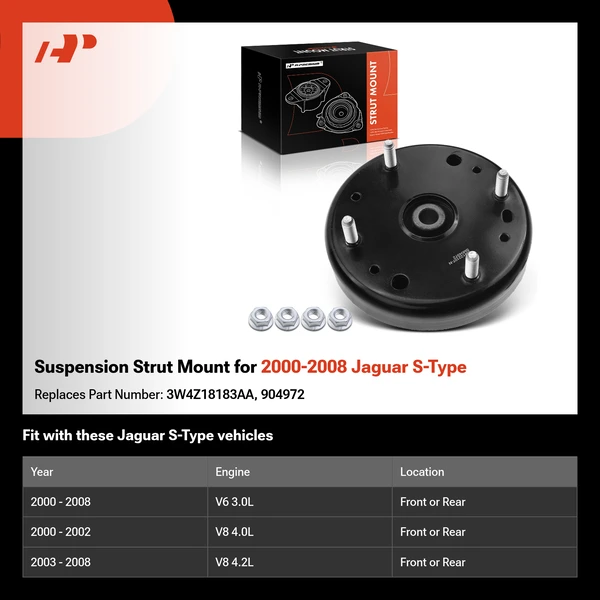 Suspension Strut Mount for 2000-2008 Jaguar S-Type