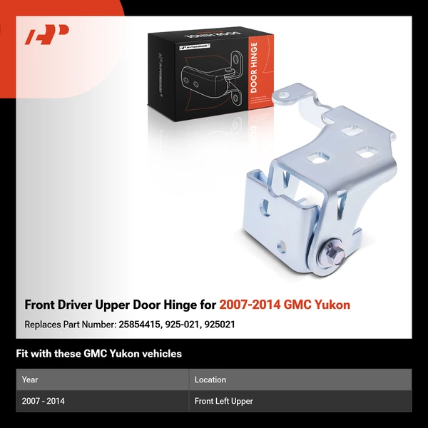 Front Driver Upper Door Hinge for 2007-2014 GMC Yukon