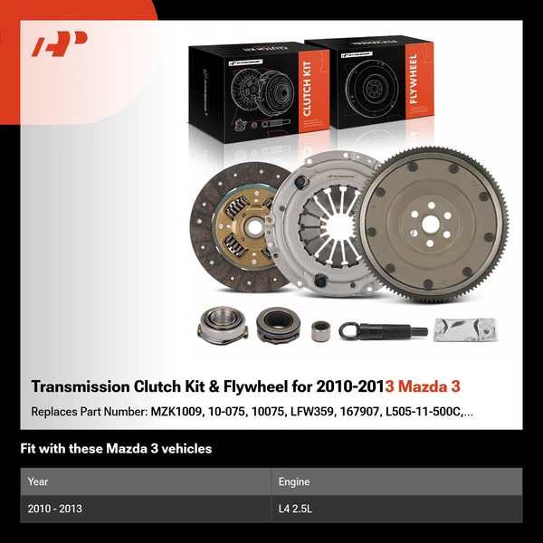 Transmission Clutch Kit & Flywheel for 2010-2013 Mazda 3