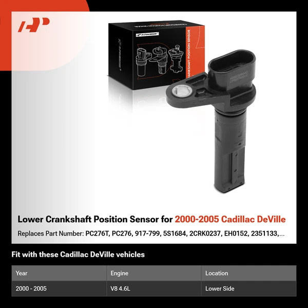 Lower Crankshaft Position Sensor for 2000-2005 Cadillac DeVille