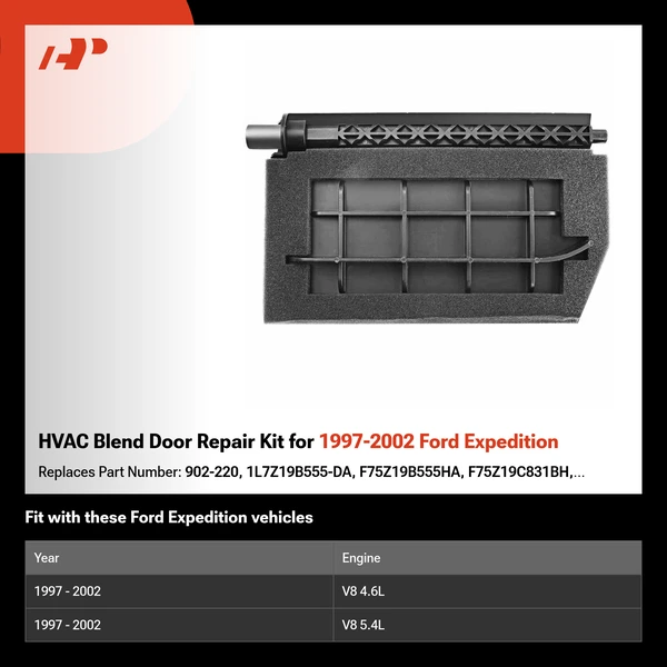 HVAC Blend Door Repair Kit for 1997-2002 Ford Expedition