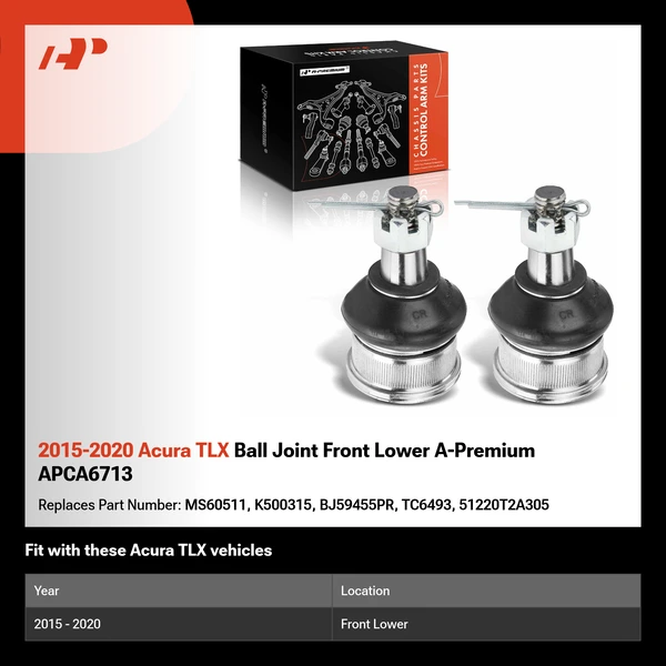 2015-2020 Acura TLX Ball Joint Front Lower A-Premium APCA6713
