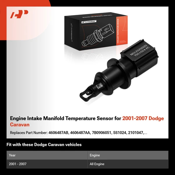Engine Intake Manifold Temperature Sensor for 2001-2007 Dodge Caravan
