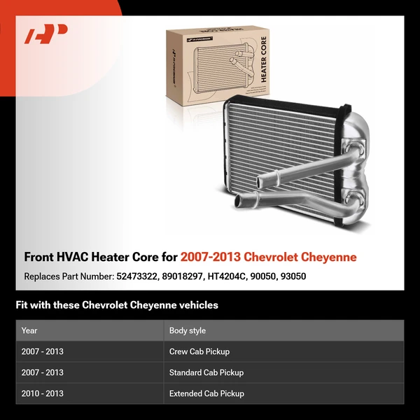 Front HVAC Heater Core for 2007-2013 Chevrolet Cheyenne