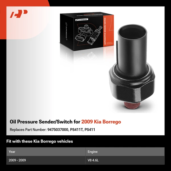 Oil Pressure Sender/Switch for 2009 Kia Borrego