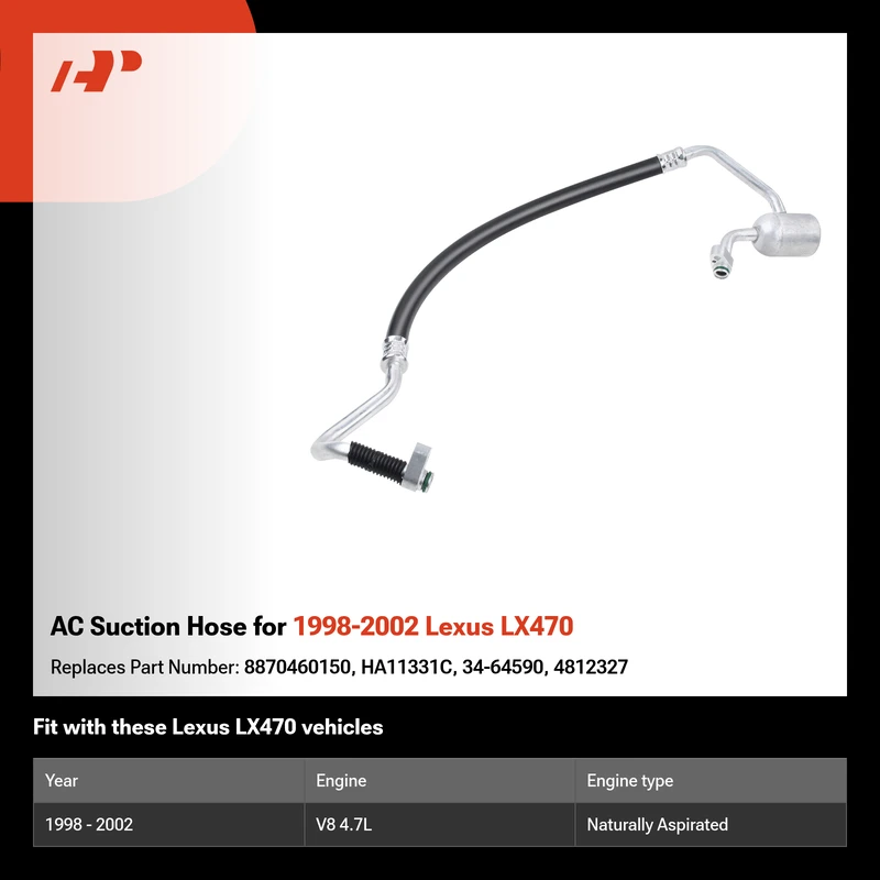 AC Suction Hose for 1998-2002 Lexus LX470