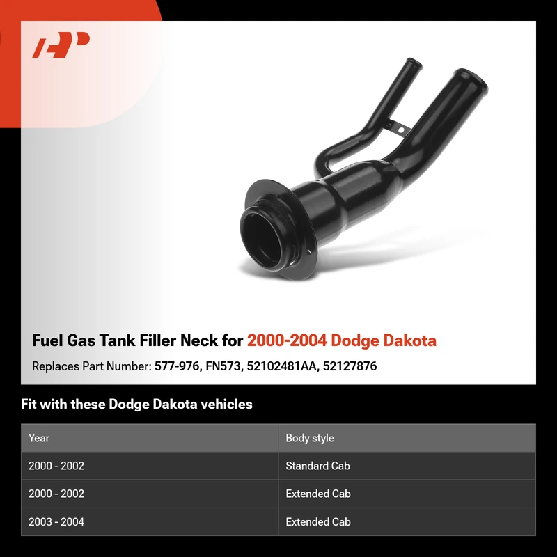 Fuel Gas Tank Filler Neck for 2000-2004 Dodge Dakota