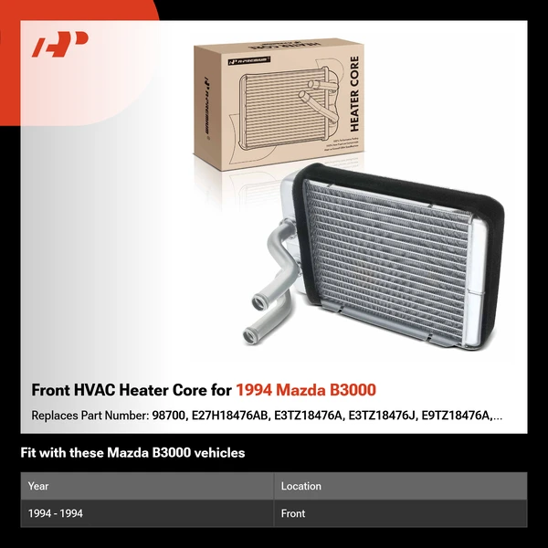 Front HVAC Heater Core for 1994 Mazda B3000