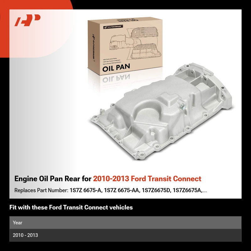 Engine Oil Pan Rear for 2010-2013 Ford Transit Connect