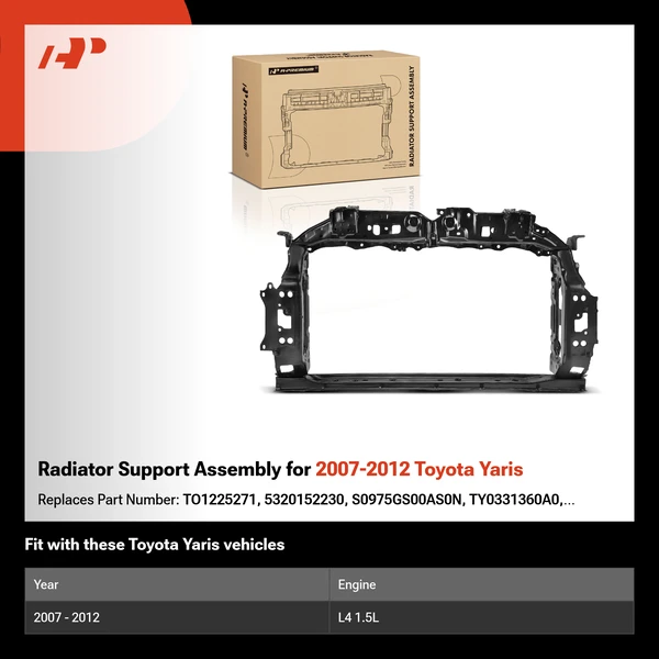 Radiator Support Assembly for 2007-2012 Toyota Yaris