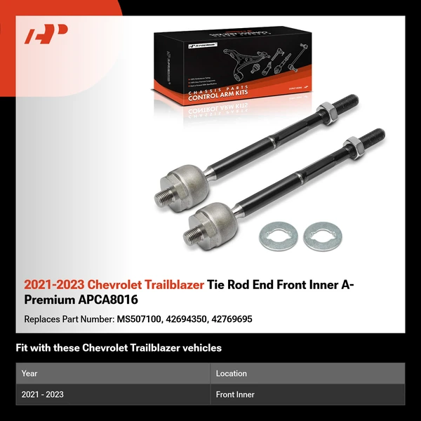 2021-2023 Chevrolet Trailblazer Tie Rod End Front Inner A-Premium APCA8016