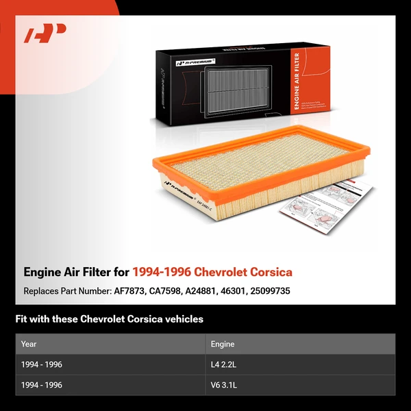 Engine Air Filter for 1994-1996 Chevrolet Corsica