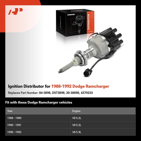 Ignition Distributor for 1988-1992 Dodge Ramcharger