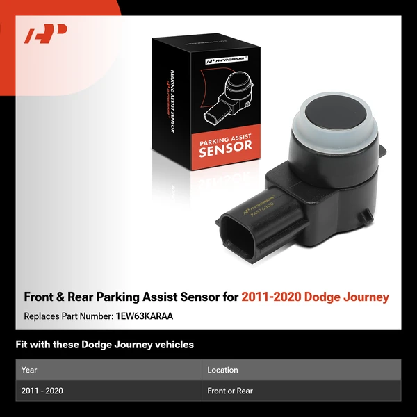 Front & Rear Parking Assist Sensor for 2011-2020 Dodge Journey