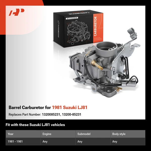 Barrel Carburetor for 1981 Suzuki LJ81